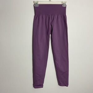 NVGTN Seamless Purple Leggings Womens Medium High‎ Waisted Yoga Gym Activewear